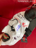 TERRIFIER_011 - Art The Clown Vacuform Trick Or Treat Studios Mask Autographed By David Thornton, Lauren LaVera, Elliott Fullam, Sam Scaffidi, Alexa Robertson, Antonella Rose, Mason Mecartea, Krsy Fox, Margaret Florence, Amelie McClain & Damien Leone