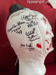 TERRIFIER_014 - Art The Clown (Bloody) Trick Or Treat Studios Mask Autographed By David Thornton, Lauren LaVera, Elliott Fullam, Sam Scaffidi, Alexa Robertson, Antonella Rose, Mason Mecartea, Krsy Fox, Margaret Florence, Amelie McClain & Damien Leone