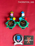 THORNTON_008 - Terrifier 3 Art The Clown Christmas Glasses Autographed By David Howard Thornton