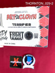 THORNTON_029 - Art The Clown Fright Rags Mini Mask Autographed By David Howard Thornton