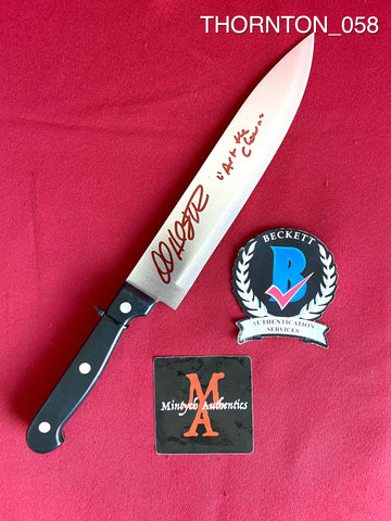 THORNTON_058 - Real 8" Steel Knife Autographed By David Howard Thornton