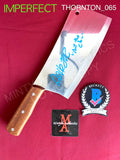 THORNTON_065 - Real 8" Steel Cleaver (IMPERFECT) Autographed By David Howard Thornton