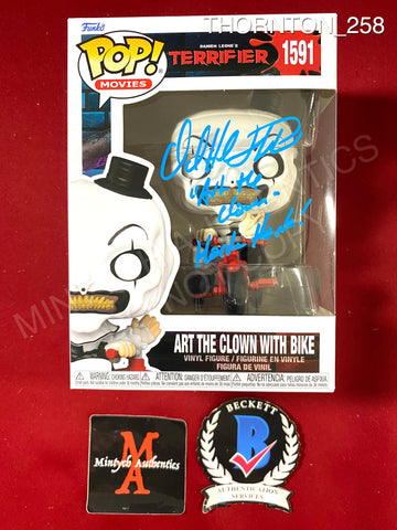 THORNTON_258 - Terrifier 1591 Art The Clown With Bike Funko Pop! Autographed By David Howard Thornton