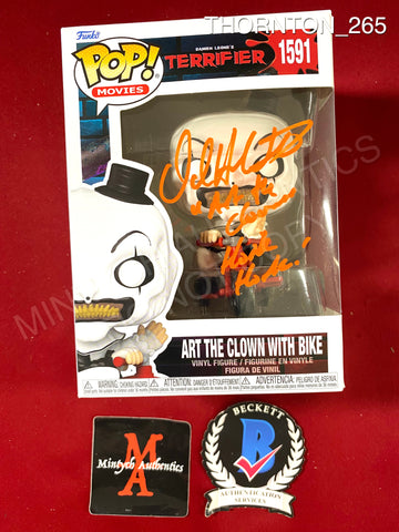 THORNTON_265 - Terrifier 1591 Art The Clown With Bike Funko Pop! Autographed By David Howard Thornton