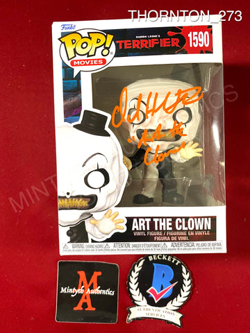 THORNTON_273 - Terrifier 1590 Art The Clown Funko Pop! Autographed By David Howard Thornton