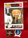 THORNTON_275 - Terrifier 1590 Art The Clown Funko Pop! Autographed By David Howard Thornton