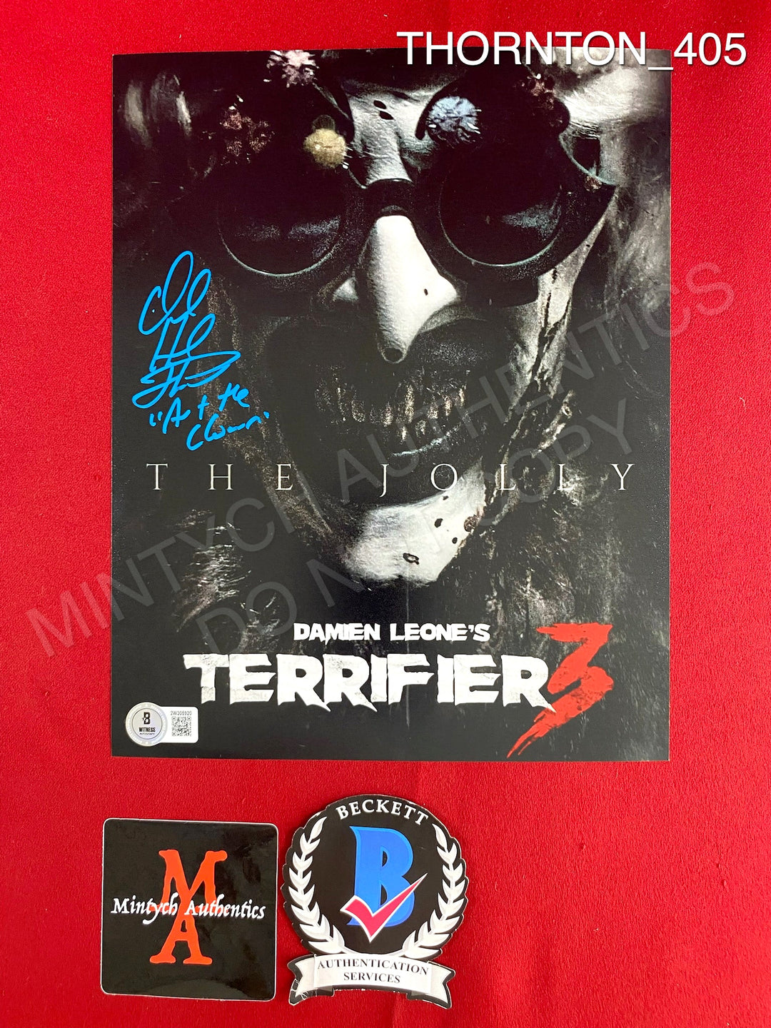 David Howard Thornton & Catherine Corcoran Dual Signed Terrifier 8x10 JSA COA popular