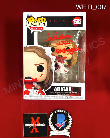 WEIR_007 - Abigail 1582 Abigail Pop Funko Pop! Autographed By Alisha Weir