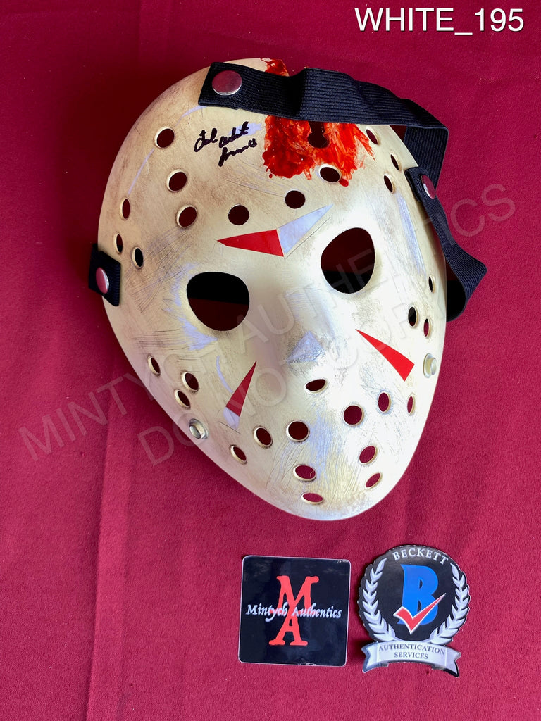 NECA Jason deals Voorhees Mask Signed by Ted White READ DESCRIPTION