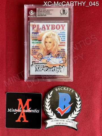 XC-McCARTHY_045 - 1998 Playboy Best of Jenny McCarthy #5 Jenny McCarthy Trading Card (Slabbed) Autographed By Jenny McCarthy