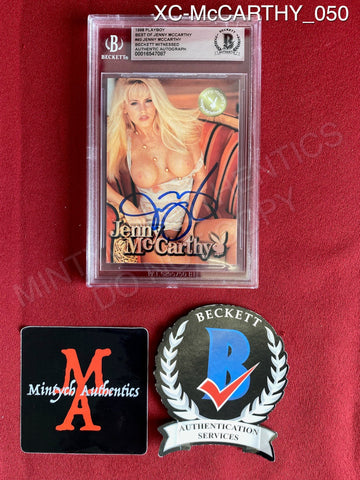 XC-McCARTHY_050 - 1998 Playboy Best of Jenny McCarthy #40 Jenny McCarthy Trading Card (Slabbed) Autographed By Jenny McCarthy