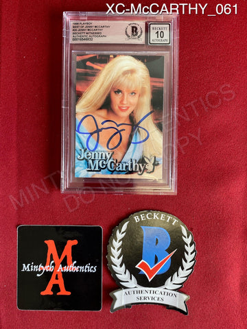 XC-McCARTHY_061 - 1998 Playboy Best of Jenny McCarthy #20 Jenny McCarthy (Auto Grade 10) Trading Card (Slabbed) Autographed By Jenny McCarthy