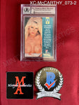 XC-McCARTHY_073 - 1998 Playboy Best of Jenny McCarthy #62 Jenny McCarthy (Auto Grade 10) Trading Card (Slabbed) Autographed By Jenny McCarthy