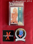 XC-McCARTHY_077 - 1998 Playboy Best of Jenny McCarthy #77 Jenny McCarthy (Auto Grade 10) Trading Card (Slabbed) Autographed By Jenny McCarthy