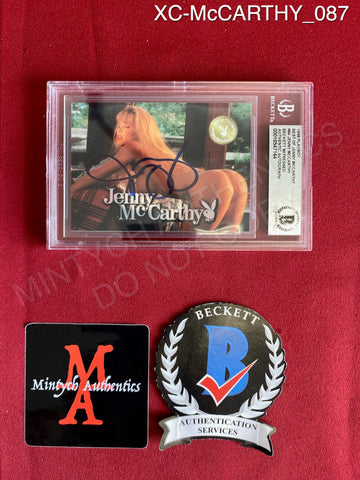 XC-McCARTHY_087 - 1998 Playboy Best Of Jenny McCarthy #84 Jenny McCarthy Trading Card (Slabbed) Autographed By Jenny McCarthy