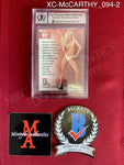 XC-McCARTHY_094 - 1998 Playboy Best Of Jenny McCarthy Play Time #P3 Jenny McCarthy (Auto Grade 10) Trading Card (Slabbed) Autographed By Jenny McCarthy