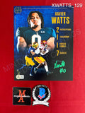 XWATTS_129 - 8x10 Photo Autographed By Xavier Watts