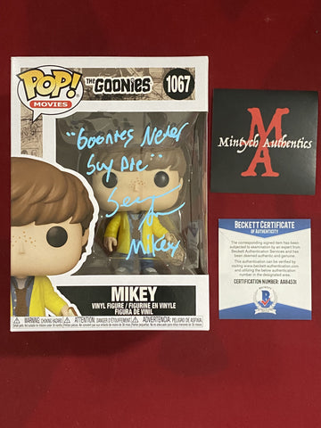 ASTIN_206 - The Goonies Mikey 1067 Funko Pop! Autographed By Sean Astin