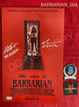 BARBARIAN_004 - 11x17 Photo Autographed By Matthew Patrick Davis & Richard Brake