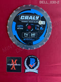 BELL_030 - Real 7" Black Steel Saw Blade Autographed By Tobin Bell