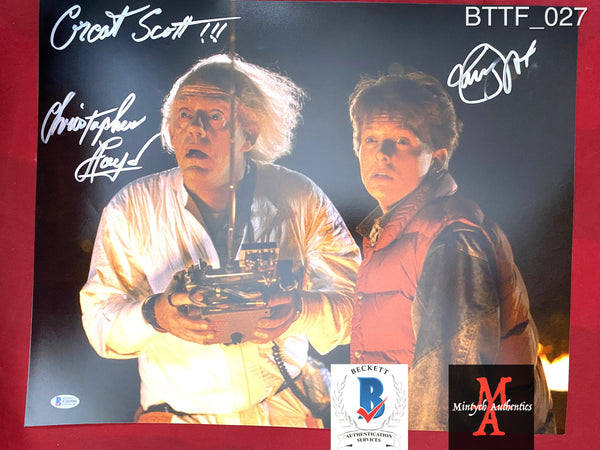 BTTF_027 - 16x20 Photo Autographed By Michael J. Fox & Christopher Lloyd