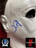 CARPENTER_016 - Michael Myers 1978 Trick Or Treat Studios Mask Autographed By John Carpenter