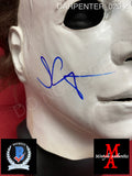 CARPENTER_020 - Michael Myers 1978 Trick Or Treat Studios Mask Autographed By John Carpenter