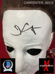 CARPENTER_022 - Michael Myers 1978 Trick Or Treat Studios Mask Autographed By John Carpenter