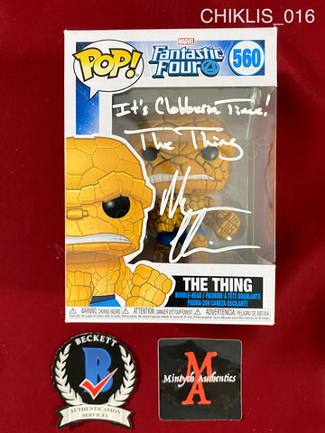 CHIKLIS_016 - Fantastic Four 560 The Thing Funko Pop! Autographed By Michael Chiklis