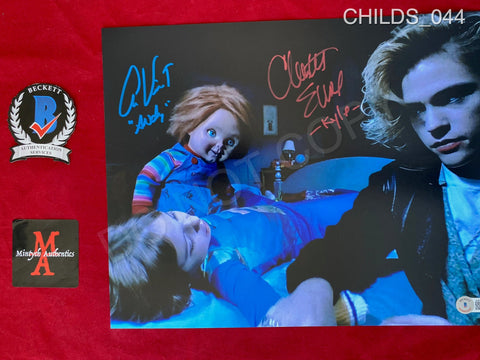 CHILDS_044 - 11x14 Photo Autographed By Alex Vincent & Christine Elise