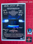 CHRISTINE_029 - 11x17 Photo Autographed By Keith Gordon, Steven Tash, Alexandra Paul, William Ostrander, Malcolm Danare