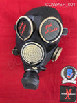 COWPER_001 - Real Rubber Miners Mask Autographed By Peter Cowper