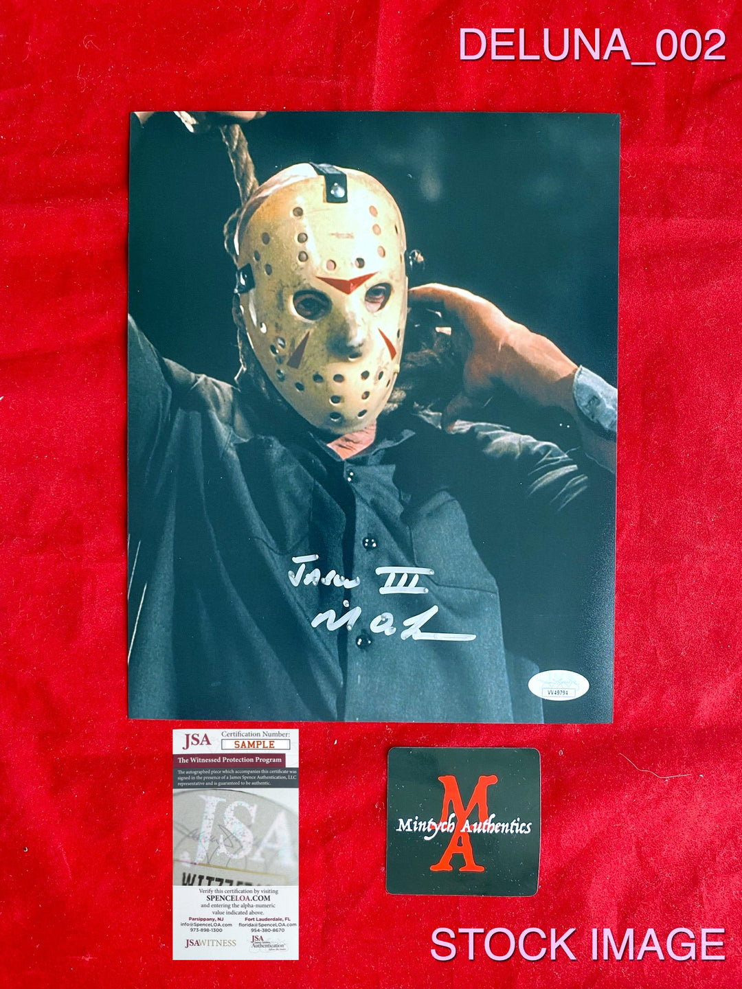 Jason Voorhees signed Mask Friday the 13th shops Tom Savini Ari Lehman