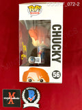 DOURIF_072 - Child's Play 2 56 Chucky Funko Pop! Autographed By Brad Dourif