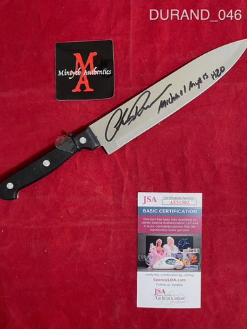 DURAND_046 - Real 8" Steel Knife Autographed By Chris Durand