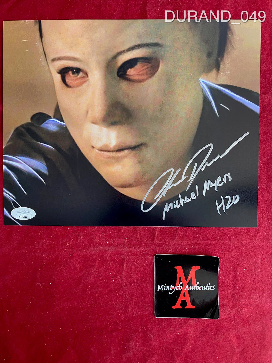 Chris Durand offers SIGNED Funko Pop Michael Myers #831 Halloween H20 JSA COA