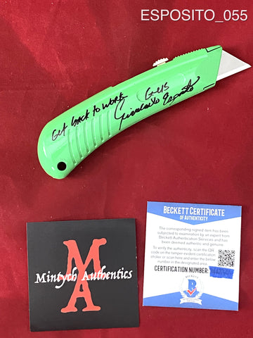 ESPOSITO_055 - Real Screen Accurate Utility Knife Autographed By Giancarlo Espostio