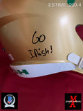 ESTIME_200 - Notre Dame Riddell SPEED Replica Full Size Helmet Autographed By Audric Estime