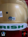 ESTIME_200 - Notre Dame Riddell SPEED Replica Full Size Helmet Autographed By Audric Estime