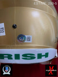 ESTIME_200 - Notre Dame Riddell SPEED Replica Full Size Helmet Autographed By Audric Estime