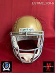 ESTIME_200 - Notre Dame Riddell SPEED Replica Full Size Helmet Autographed By Audric Estime