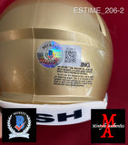 ESTIME_206 - Notre Dame Riddell SPEED Mini Helmet Autographed By Audric Estime