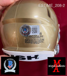 ESTIME_208 - Notre Dame Riddell SPEED Mini Helmet Autographed By Audric Estime