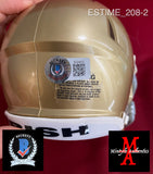 ESTIME_208 - Notre Dame Riddell SPEED Mini Helmet Autographed By Audric Estime