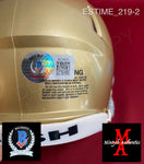 ESTIME_219 - Notre Dame Riddell SPEED Mini Helmet Autographed By Audric Estime