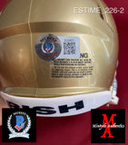 ESTIME_226 - Notre Dame Riddell SPEED Mini Helmet Autographed By Audric Estime