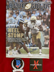 ESTIME_326 - Notre Dame Football Blue & Gold Illustrated Magazine Autographed By Audric Estime