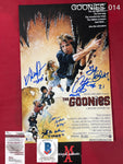 GOONIES_014 - 11x17 Photo Autographed By Corey Feldman, Sean Astin, Jonathan Ke Quan & Jeff Cohen