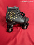 GRAHAM_006 - Full Size Black Roller Skate Autographed By Heather Graham