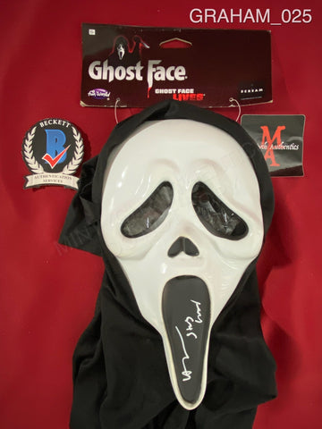 GRAHAM_025 - Ghost Face Fun World Mask Autographed By Heather Graham